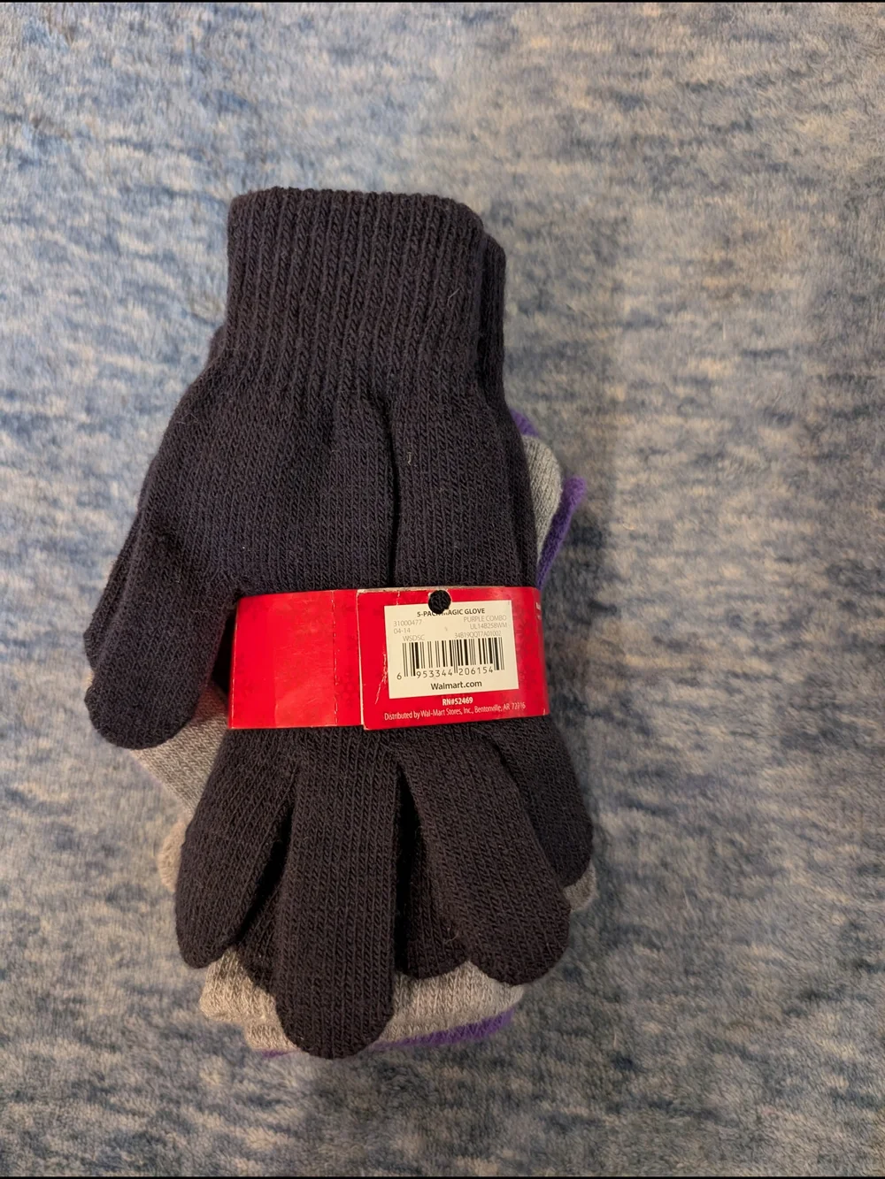 NWT 5 Pack Knit Glove Set — One Size Fits Most